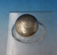 English Estate Sterling Silver and Glass Bottle London c.1914 4" Tall (#5597)