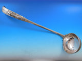 W. Christesen Danish Sterling Silver Soup Ladle w/ Figural Face c.1961 15 3/4"