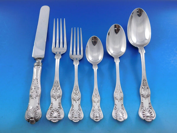 King by Dominick & Haff Sterling Silver Dinner Flatware Set for 8 Service 53 pcs