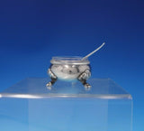 Bougainville by Hacker and Hermann Silverplate Salt Dip with Spoon Set (#5068)