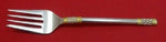 Aegean Weave Gold by Wallace Sterling Silver Salad Fork 6 7/8" Vintage Flatware