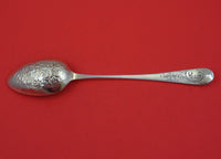 English Georgian Sterling Silver Serving Spoon 9" Chased c. 1788