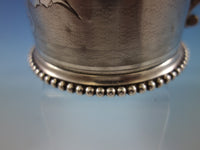 Gorham Coin Silver Baby Child's Cup Mug Engine Turned Chased and Brite-Cut #57