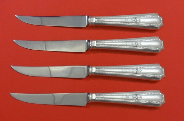Colfax by Durgin-Gorham Sterling Silver Steak Knife Set 4pc HHWS Custom 8 1/2"