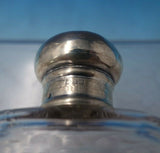 English Estate Sterling Silver and Glass Bottle London c.1914 4" Tall (#5597)