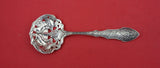 Linnet by Shiebler Sterling Silver Nut Spoon pierced w/ orchid bowl 5 1/2"