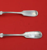 Fiddle Thread by Frank Smith Sterling Silver Salad Serving Set 2pc AS Original