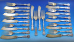 Revere by International Sterling Silver Flatware Individual Fish Set 24 pieces