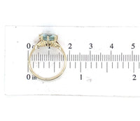 10k Yellow Gold 2.06 Carat Genuine Natural Aquamarine Ring Size 6 (#J6768)