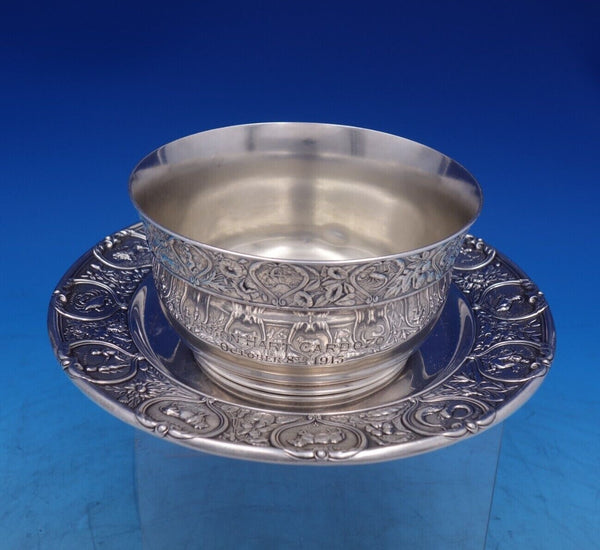 Zodiac by Gorham Sterling Silver Child's Set 2pc Bowl and Plate #A475 (#7030)