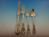 Rose Point by Wallace Sterling Silver Flatware Set 8 Service 32 Pcs Dinner Size