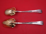 Vine by Tiffany and Co Sterling Silver Salad Serving Set 2pc GW Peapod w/Mono