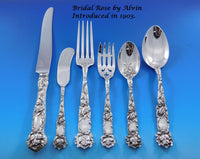 Harlequin Mixed Sterling Silver Flatware Set for 10 Dinner Service 60 pc Ornate