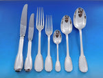 Godrons by Christofle Cardeilhac France Sterling Silver Flatware Set 42 pieces