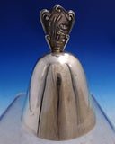 Shiebler Sterling Silver Dinner Bell with Cattails Pond Lilies #175 (#8738)