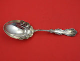 Hamilton and Diesinger Sterling Silver Berry Spoon w/ scalloped shoulders 8 3/4"
