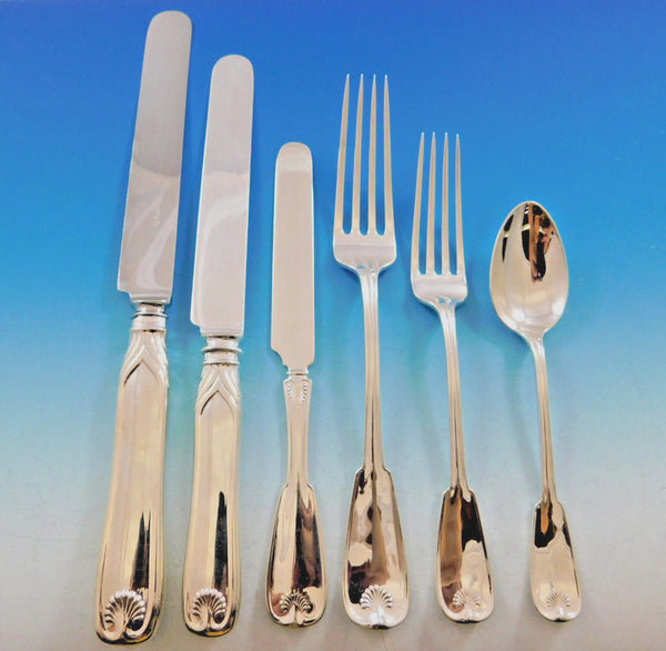 Palm by Tiffany & Co Sterling Silver Flatware Service for 12 Set 75 pcs Dinner