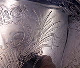 Vincenz Carl Dub Austrian .800 Silver Tray Oval Pierced Lattice Flowers #6813-2