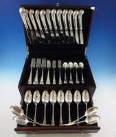 Williamsburg Shell by Stieff Sterling Silver Dinner Flatware Set Service 60 Pcs