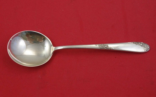 Sweetheart Rose by Lunt Sterling Silver Cream Soup Spoon 6 1/4"