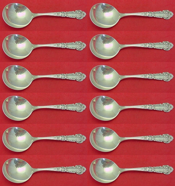 French Renaissance by Reed and Barton Sterling Silver Cream Soup Spoon Set 12pcs