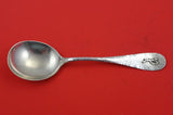 Antique Hammered by John Bellis Sterling Silver Gumbo Soup Spoon "P" 6 7/8"