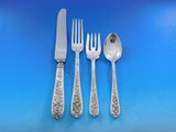 Corsage by Stieff Sterling Silver Flatware Set For 12 Service 89 Pieces