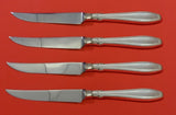 Nocturne by Gorham Sterling Silver Steak Knife Set 4pc HHWS Custom Made 8 1/2"