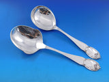 Danish by Christian Heise Silver Dinner Flatware Set Service 106 Pieces Handmade