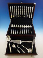 Rose Solitaire by Towle Sterling Silver Flatware Service For 12 Set 54 Pieces