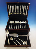 Rose Solitaire by Towle Sterling Silver Flatware Service For 12 Set 54 Pieces