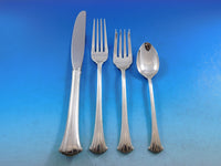 Newport Scroll by Gorham Sterling Silver Flatware Set for 12 Service 69 pieces