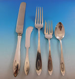 Buckingham Narrow by Shreve Sterling Silver Flatware Set Service 35 Pieces