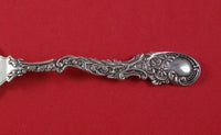 Alvin Sterling Silver Cold Meat Fork Bright-Cut 7 1/8" Serving