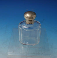 English Estate Sterling Silver and Glass Bottle London c.1914 4" Tall (#5597)