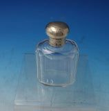 English Estate Sterling Silver and Glass Bottle London c.1914 4" Tall (#5597)
