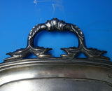 Russian 84 Silver by Unknown Silver Tea Tray Applied Mono Leaf Handles (#6027)