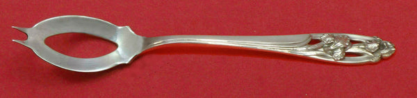 Silver Iris By International Sterling Silver Olive Spoon Ideal 5 3/4" Custom