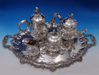 Robert and Belk English Estate Sterling Silver Tea Set 5pc Sheffield (#7372)