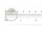 Platinum 2.50 Carat Genuine Natural Australian Opal Ring Size 7 (#J6989)