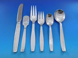 Swedish Modern by Allan Adler Sterling Silver Flatware Set Service 67 pcs Dinner