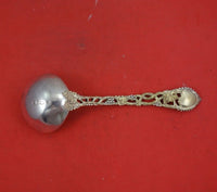Chased and Pierced Vine by CJ Vander Sterling Silver Gravy Ladle Vermeil 6 3/8"