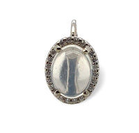 14k Gold 1.80ct TW Genuine Moonstone and Diamond Halo Leverback Earrings #J7126
