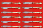 King Edward by Gorham Sterling Silver Fish Knife Custom Set 12 pcs 8 1/4"
