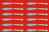 King Edward by Gorham Sterling Silver Fish Knife Custom Set 12 pcs 8 1/4"