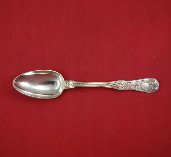 Danish Sterling Silver Teaspoon with Wreath and Leaves Circa 1887 5 1/2"