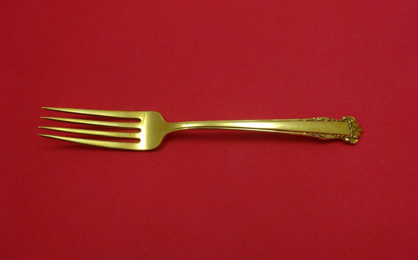 English Shell Vermeil by Lunt Sterling Silver Regular Fork 7 1/4"