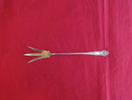 Queen by Mount Vernon / Howard Sterling Silver Lettuce Fork Gold Washed 10"