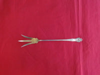 Queen by Mount Vernon / Howard Sterling Silver Lettuce Fork Gold Washed 10"