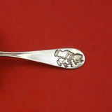 Nursery Rhyme by Unknown Sterling Silver Baby Food Pusher with Bear 2 3/4"